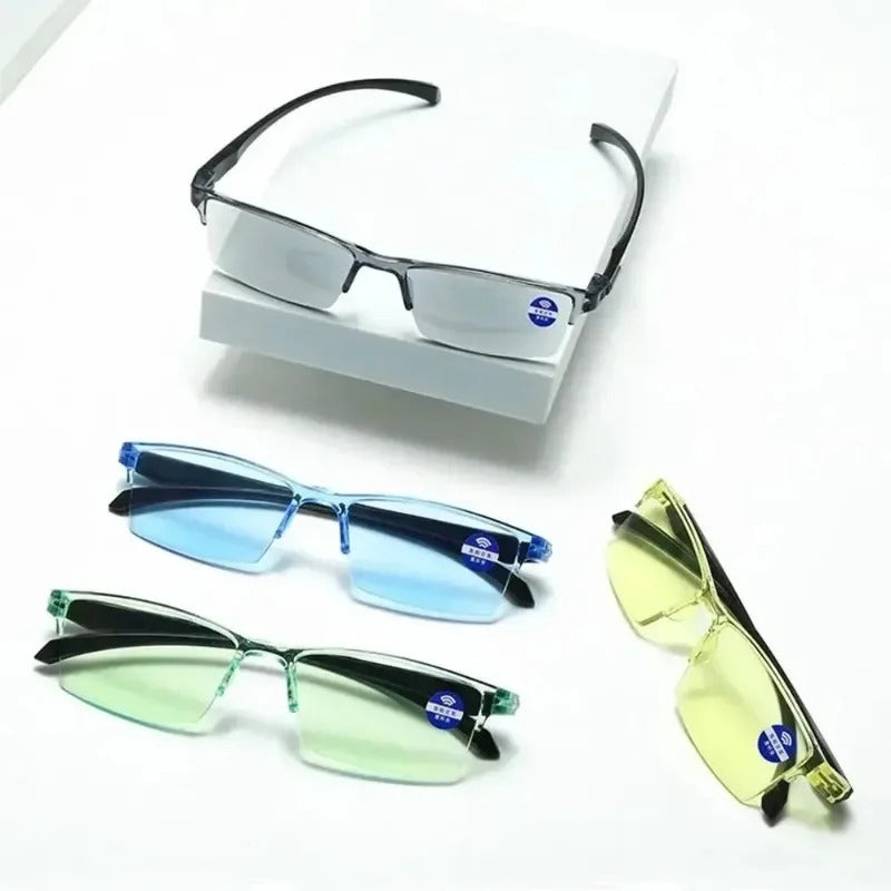 Auto Focus Reading Glasses Anti-Blue Light Smart Zoom Eyeglasses