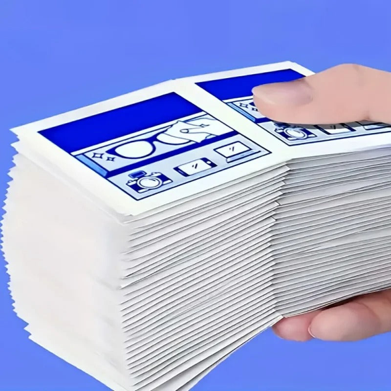 100 Pack Eyeglass & Screen Cleaning Wipes Individually Wrapped