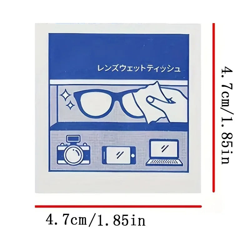100 Pack Eyeglass & Screen Cleaning Wipes Individually Wrapped