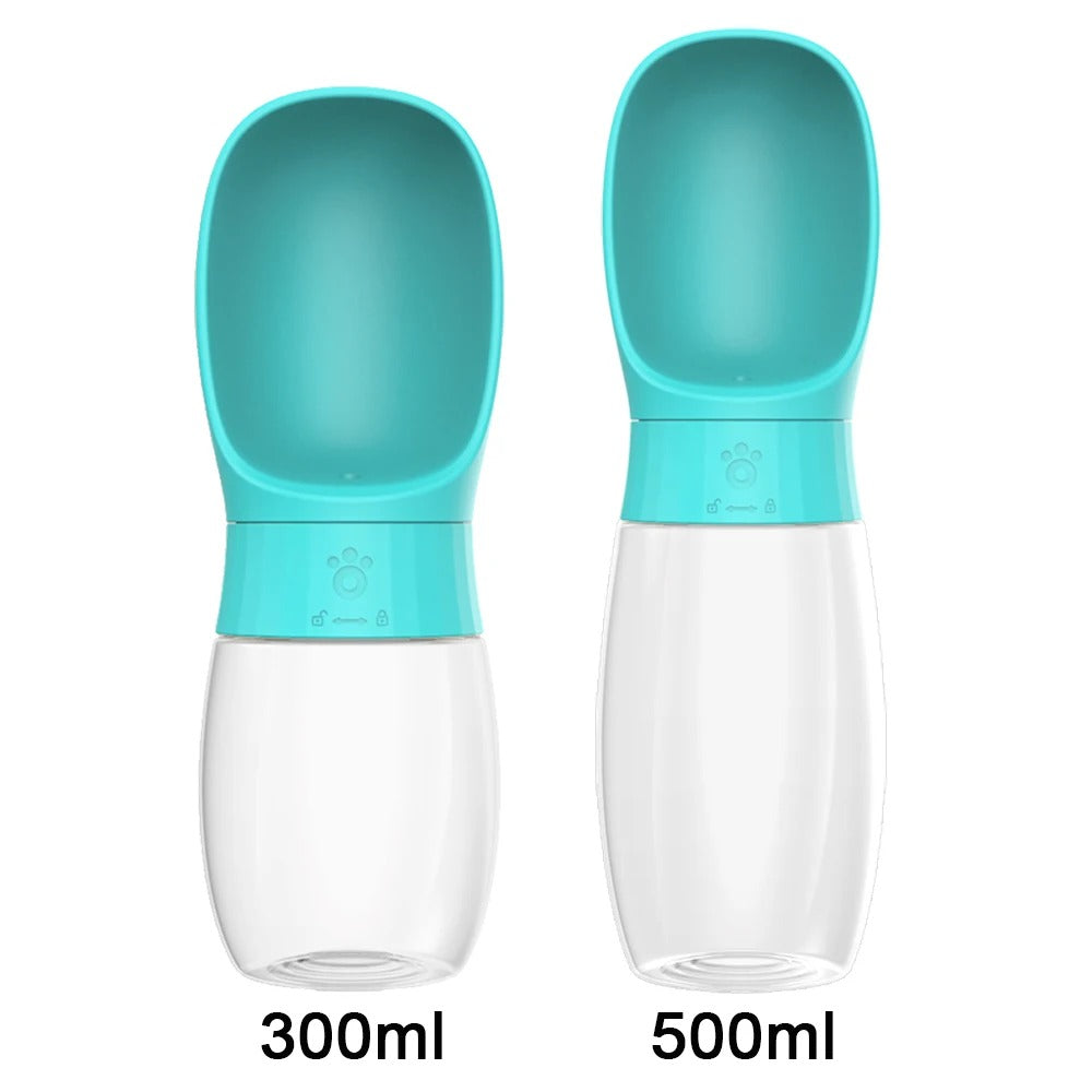 Portable Dog Water Bottle with Drinking Bowl 300ml/500ml Travel Cup